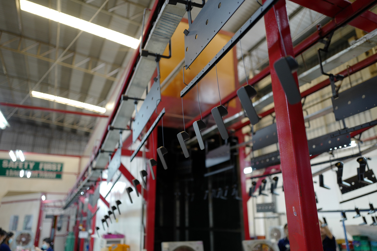 Powder coating production line
